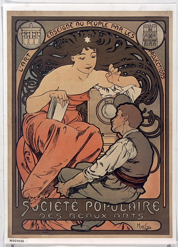 Alfons Mucha - 167, Società Popolare di Belle Arti. L'Arte insegnata al popolo dalle proiezioni